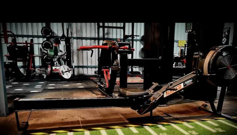 Concept2 Rower and Belt Squat Platform